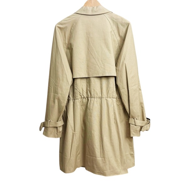NWT Anthropologie Mare Mare Trench Coat Dress Beige Neutral - Picture 3 of 8